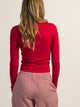 HARLOW ESSENTIAL CREWNECK LONGSLEEVE - PORT