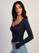 HARLOW GIA HENLEY LONG SLEEVE - NAVY HARLOW - Boathouse USA