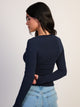 HARLOW GIA HENLEY LONG SLEEVE - NAVY HARLOW - Boathouse USA