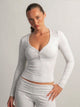 HARLOW GIA HENLEY LONG SLEEVE - MELANGE