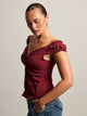 HARLOW EMILY TOP - BURGUNDY HARLOW - Boathouse USA