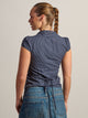 HARLOW MARGO BUTTON UP - NAVY