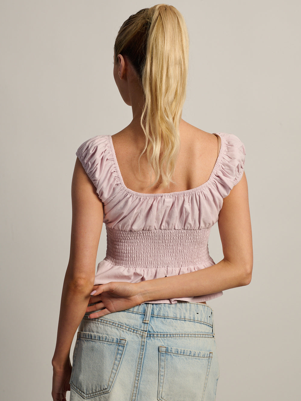 HARLOW EMERY TOP - BABY PINK