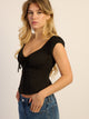 HARLOW EMERY TOP - BLACK HARLOW - Boathouse USA