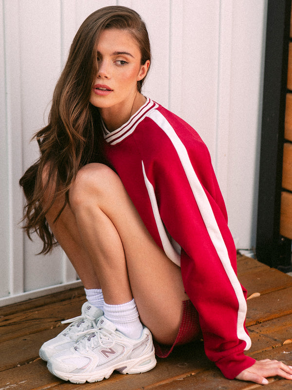 HARLOW CHARLIE CREWNECK - RUBY