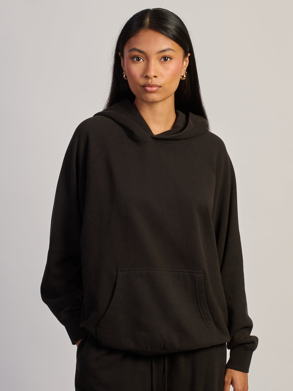 HARLOW CLOUD HOODIE - BLACK