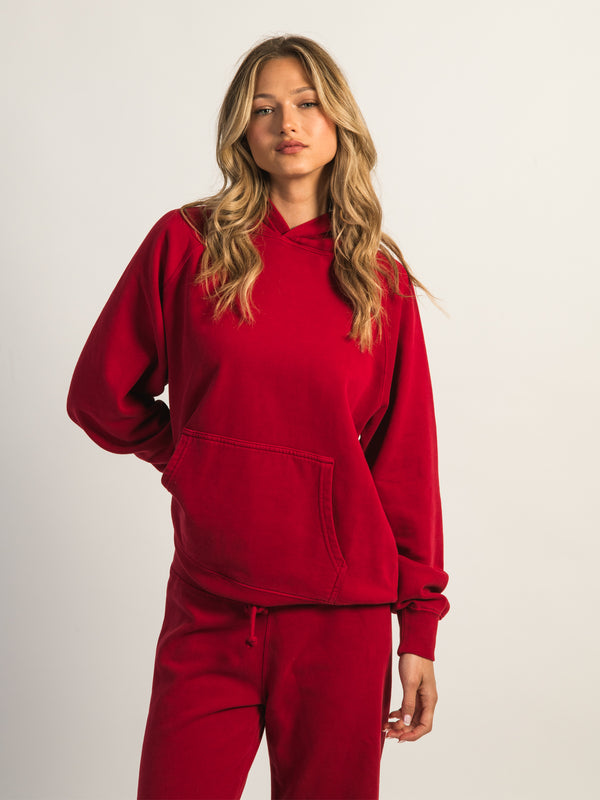 HARLOW CLOUD HOODIE - RUBY