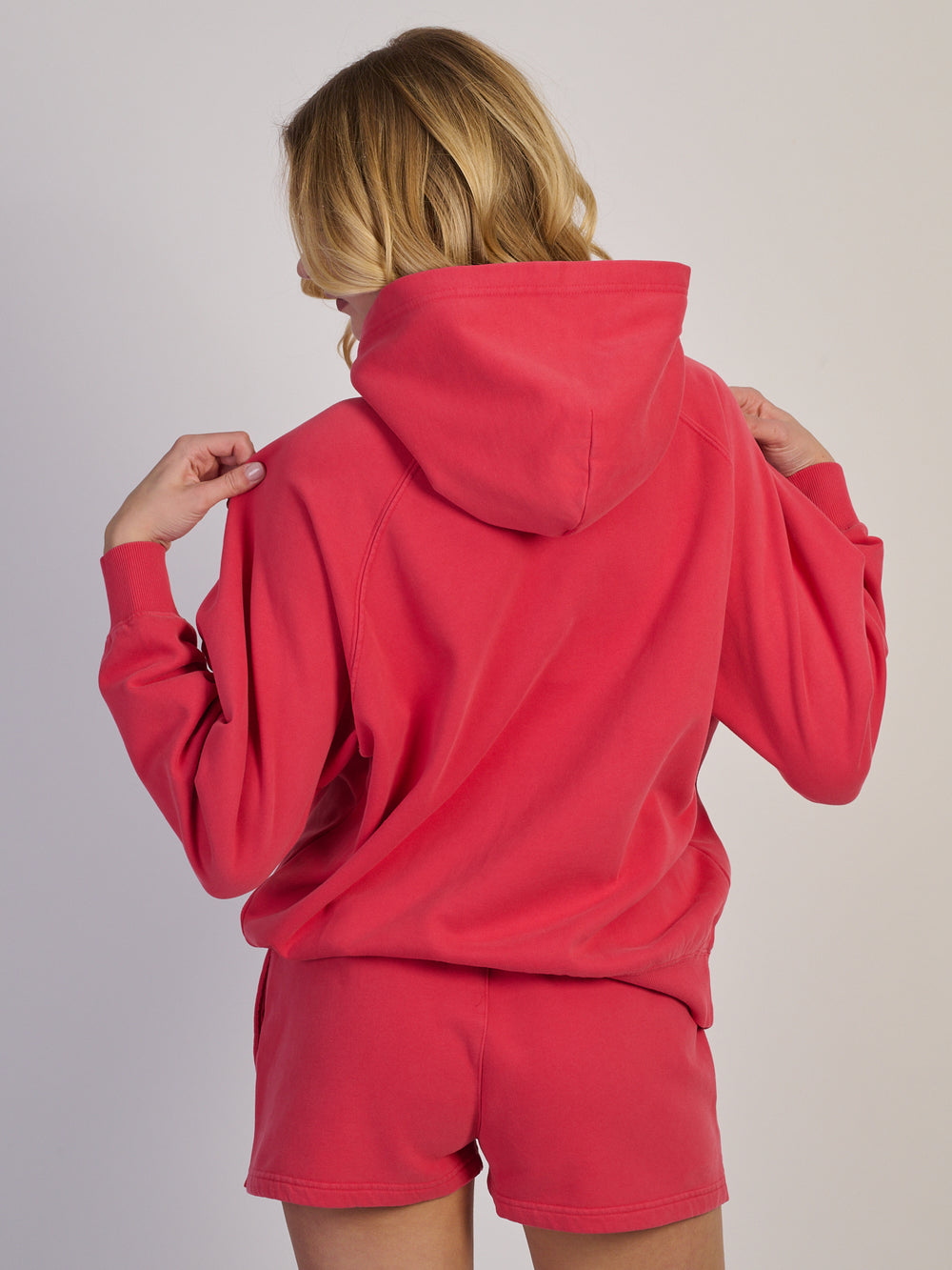 HARLOW CLOUD HOODIE - WASHED RED