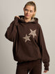 HARLOW CLOUD HOODIE - APPLIQUE - BROWN HARLOW - Boathouse USA