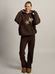 HARLOW CLOUD HOODIE - APPLIQUE - BROWN HARLOW - Boathouse USA