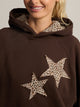HARLOW CLOUD HOODIE - APPLIQUE - BROWN HARLOW - Boathouse USA