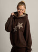 HARLOW CLOUD HOODIE - APPLIQUE - BROWN HARLOW - Boathouse USA