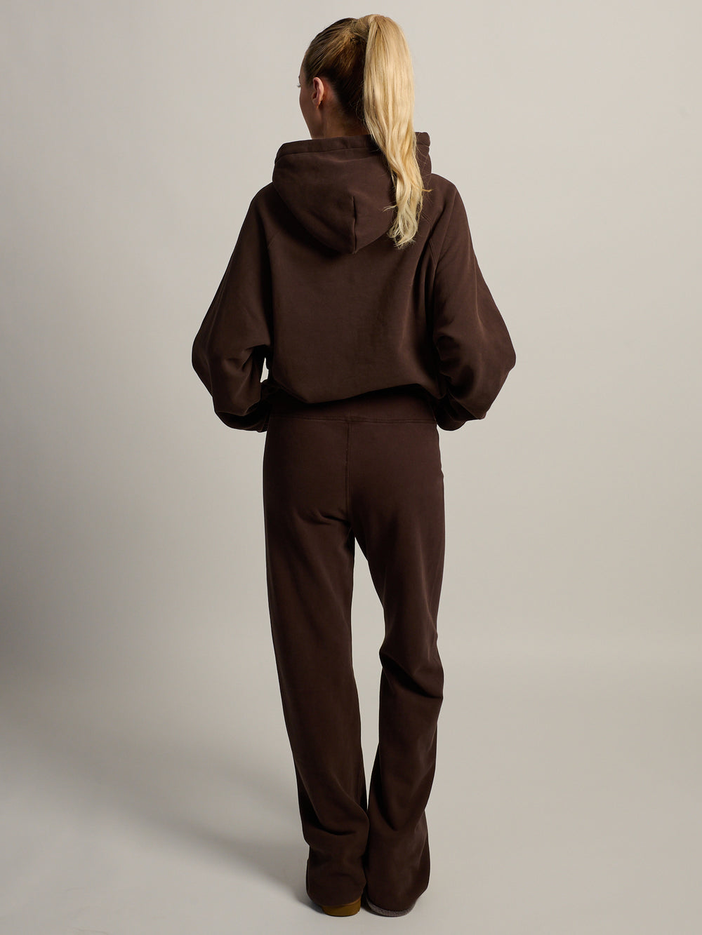 HARLOW CLOUD HOODIE - APPLIQUE - BROWN