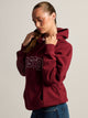 HARLOW CLOUD HOODIE - APPLIQUE - BURGUNDY HARLOW - Boathouse USA