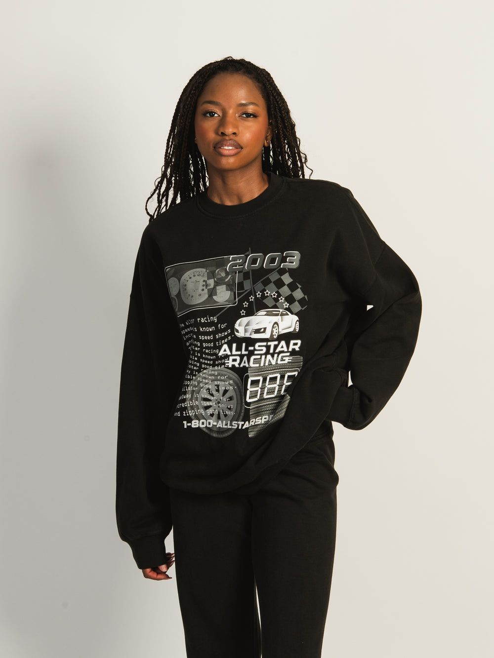 HARLOW MICHELLE CREWNECK PRINT - ALL STAR RACING