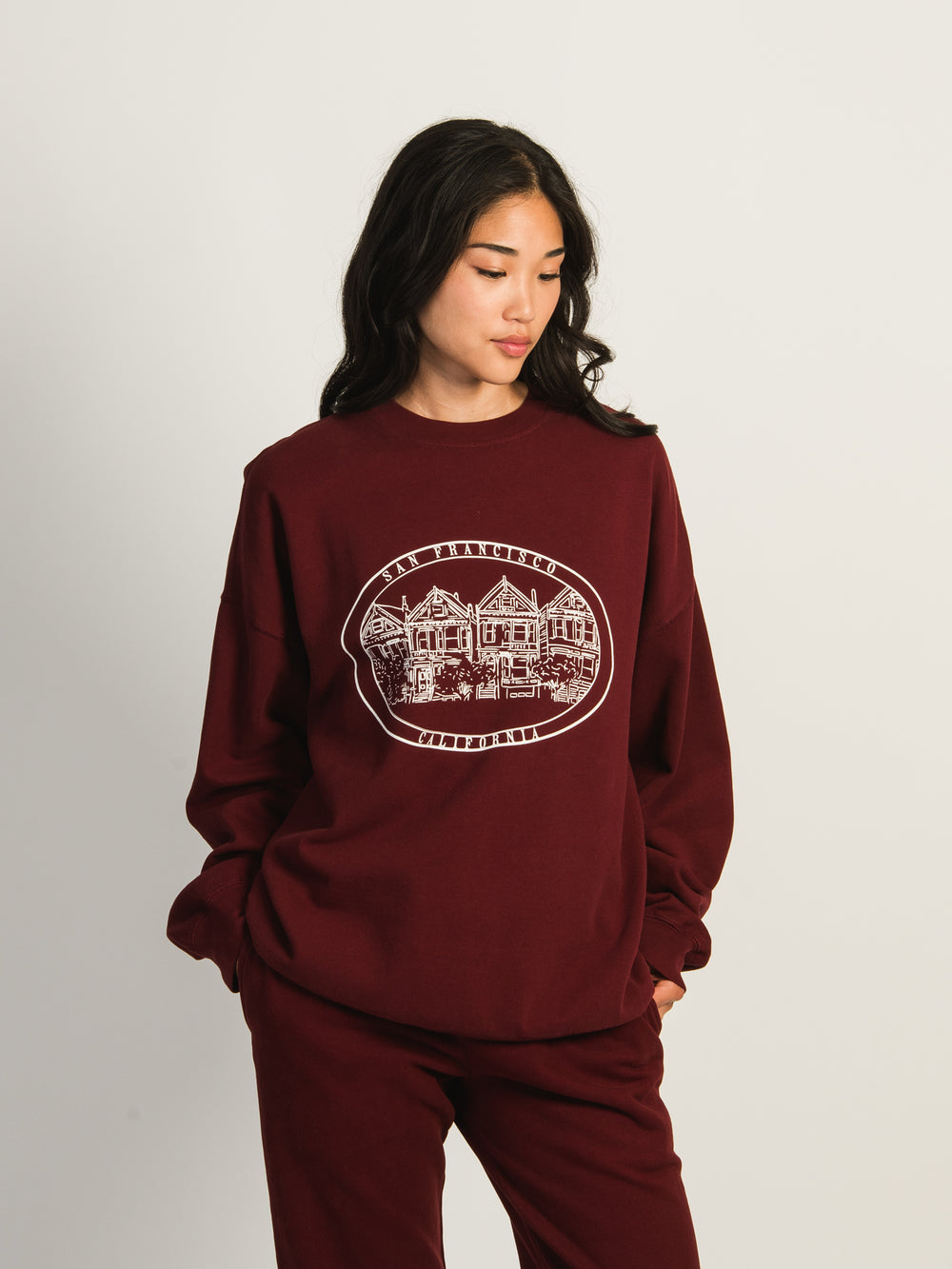 HARLOW MICHELLE CREWNECK PRINT - SAN FRANCISCO