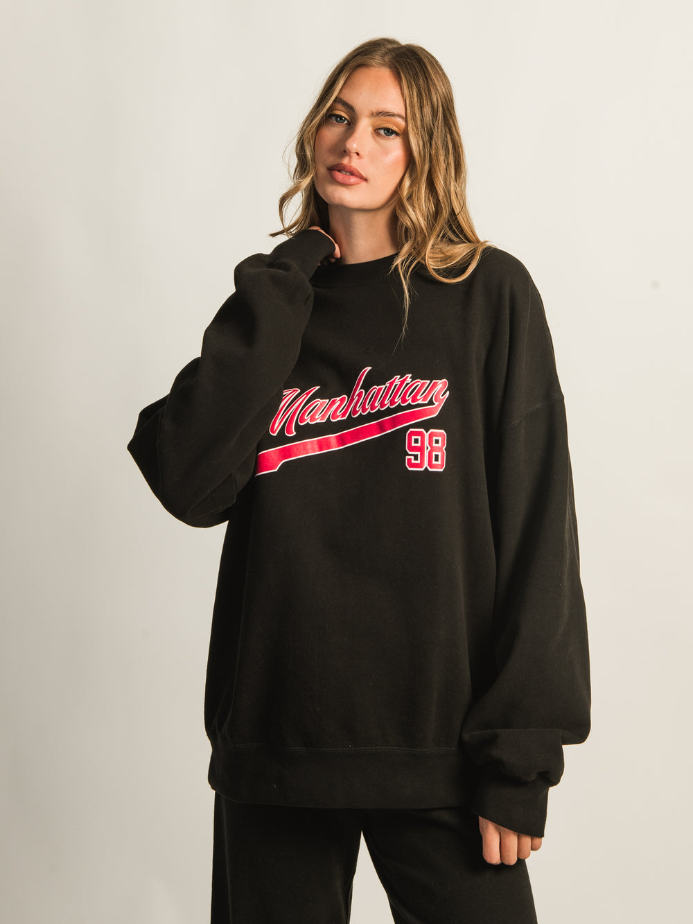 HARLOW MICHELLE CREWNECK - BLACK