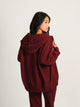 HARLOW MARIAH OVERSIZED ZIP UP - BURGUNDY HARLOW - Boathouse USA