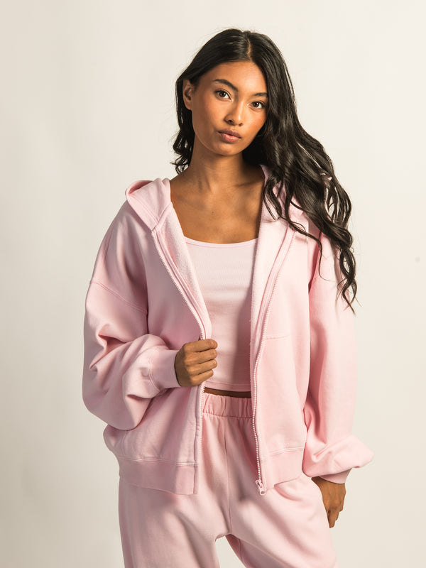 HARLOW CLOUD ZIP UP - CHERRY BLOSSOM