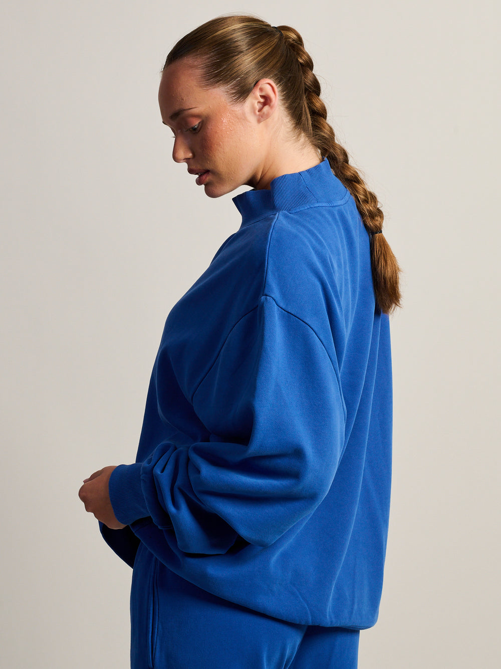 HARLOW MILES MOCKNECK - COBALT
