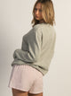 HARLOW KNIT TEDDY CREWNECK SWEATER - CLOUD