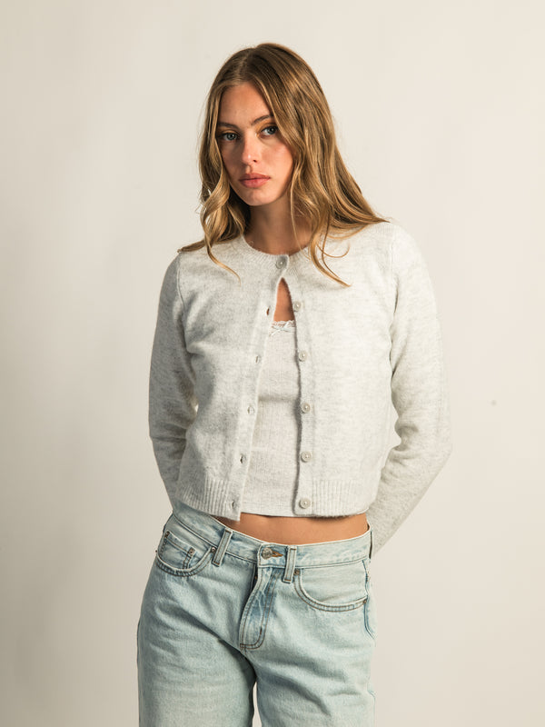 HARLOW COLLINS CARDIGAN - CLOUD