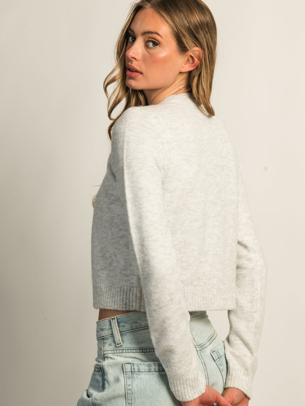 HARLOW COLLINS CARDIGAN - CLOUD
