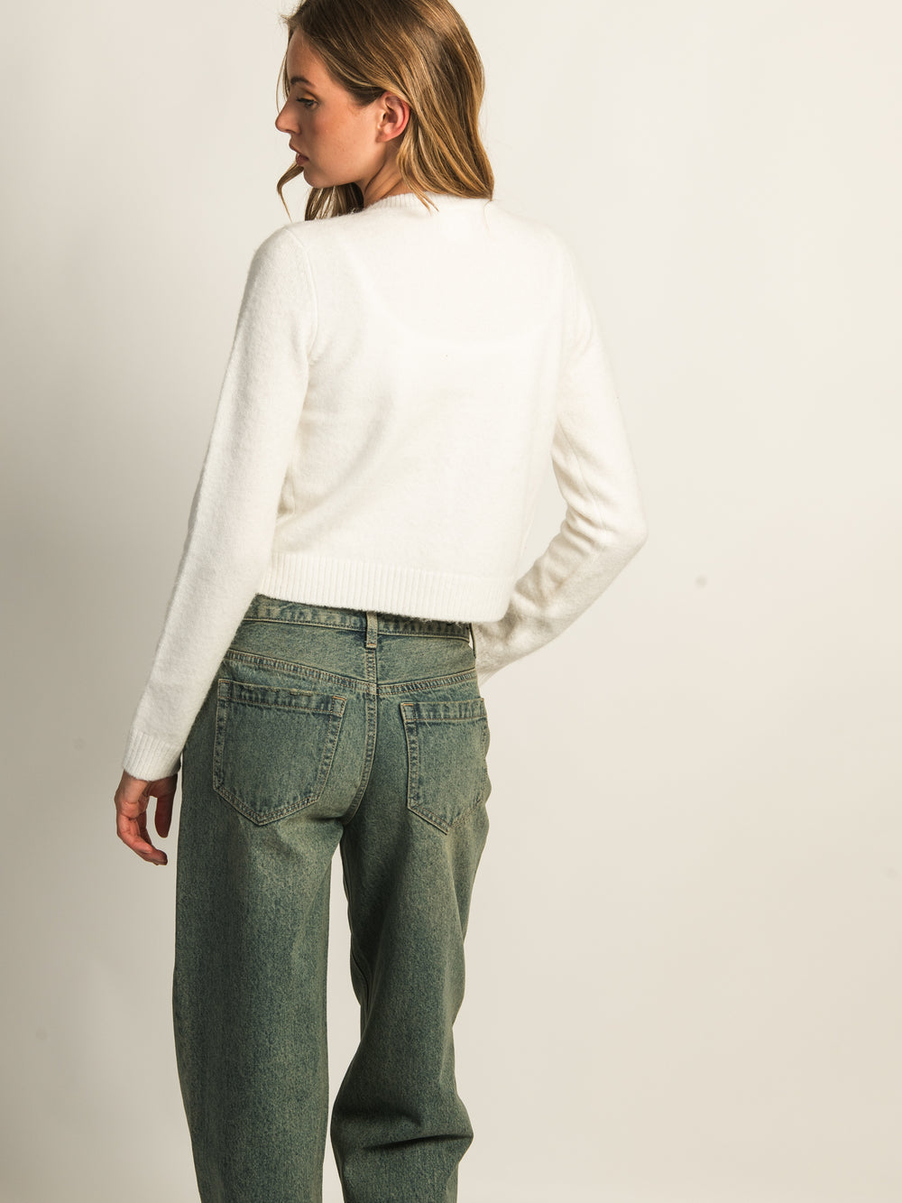 HARLOW COLLINS CARDIGAN - OFF WHITE
