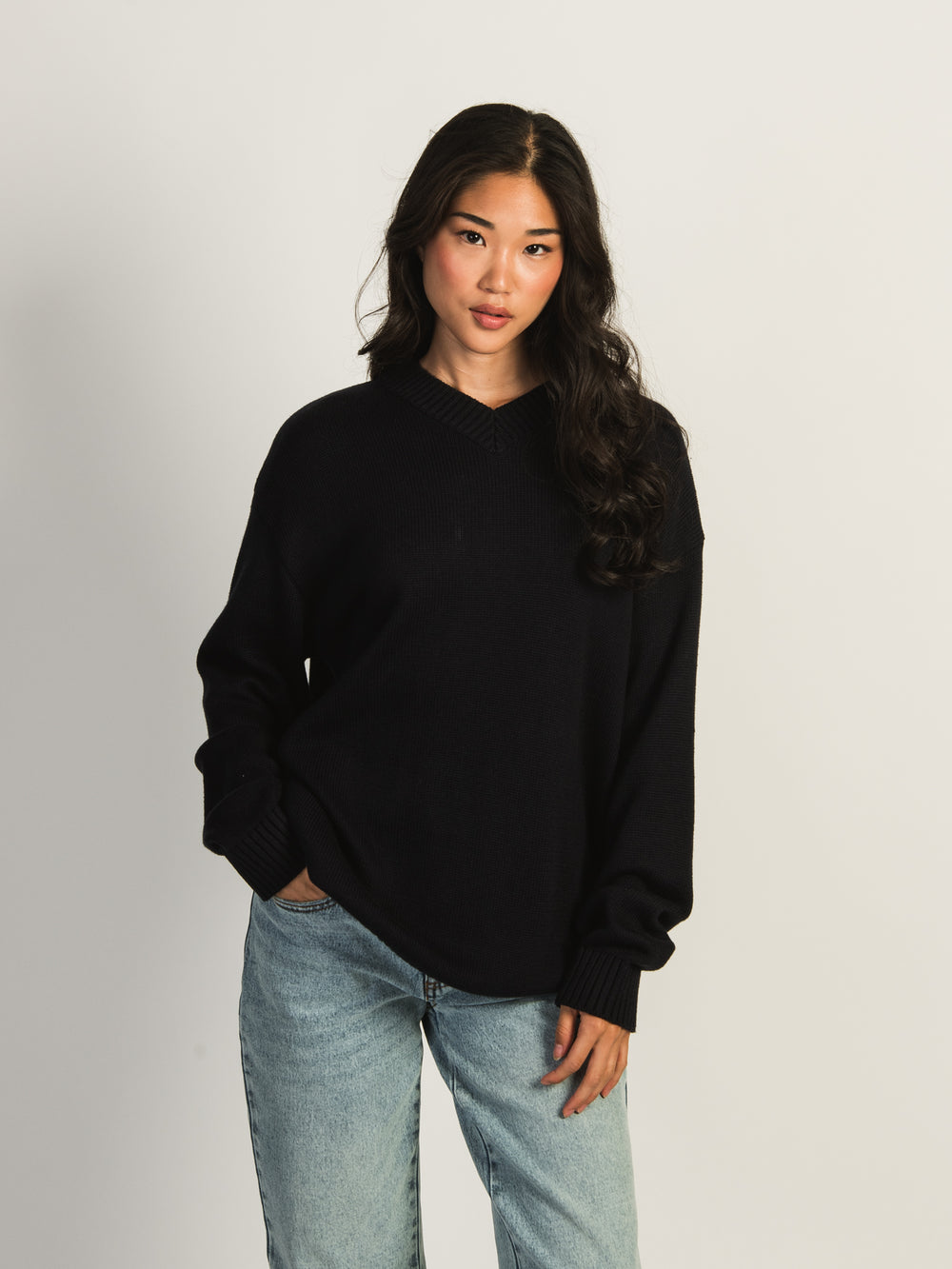 HARLOW SERENA SWEATER - NAVY