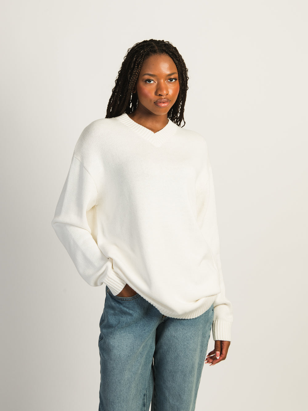 HARLOW SERENA SWEATER - OFF WHITE