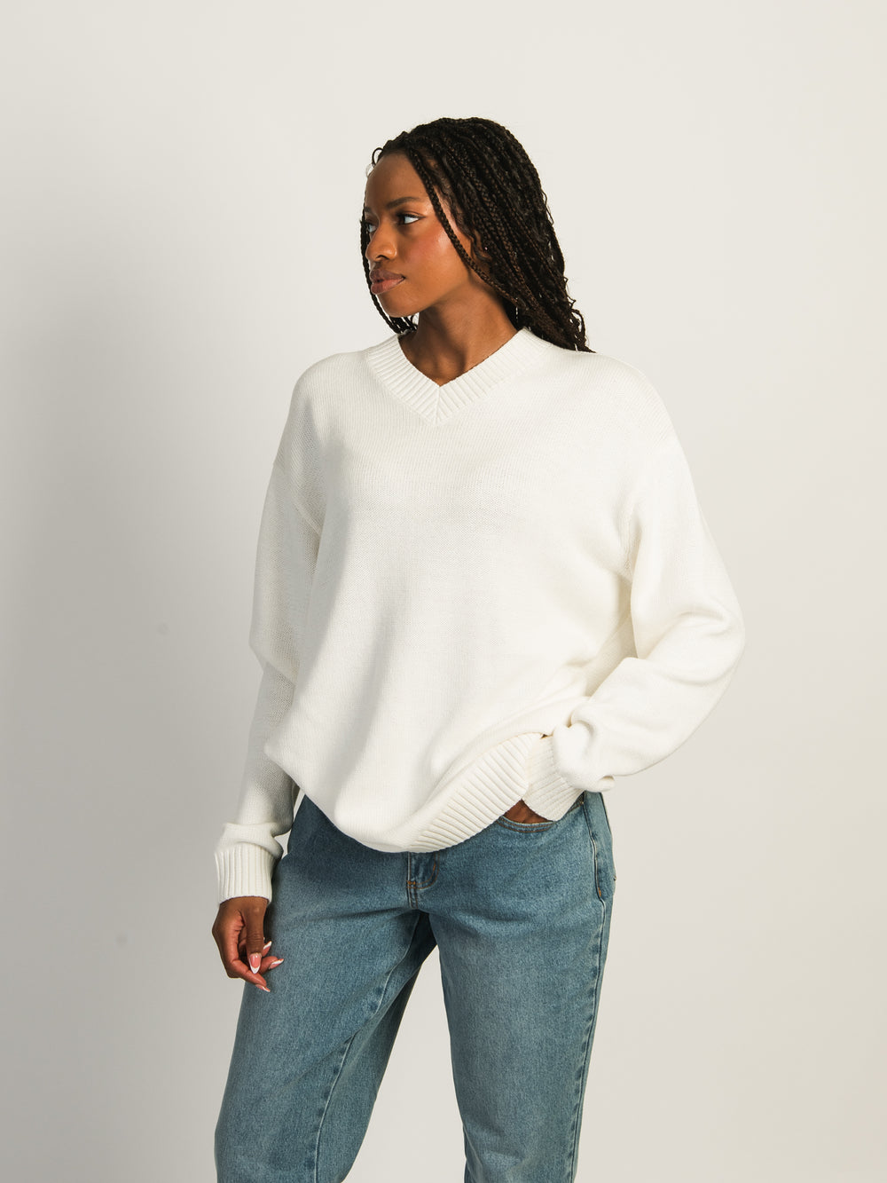 HARLOW SERENA SWEATER - OFF WHITE