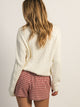 HARLOW MABLE CABLE KNIT SWEATER - OFF WHITE HARLOW - Boathouse USA