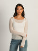 HARLOW LYNN KNIT SWEATER - OFF WHITE HARLOW - Boathouse USA