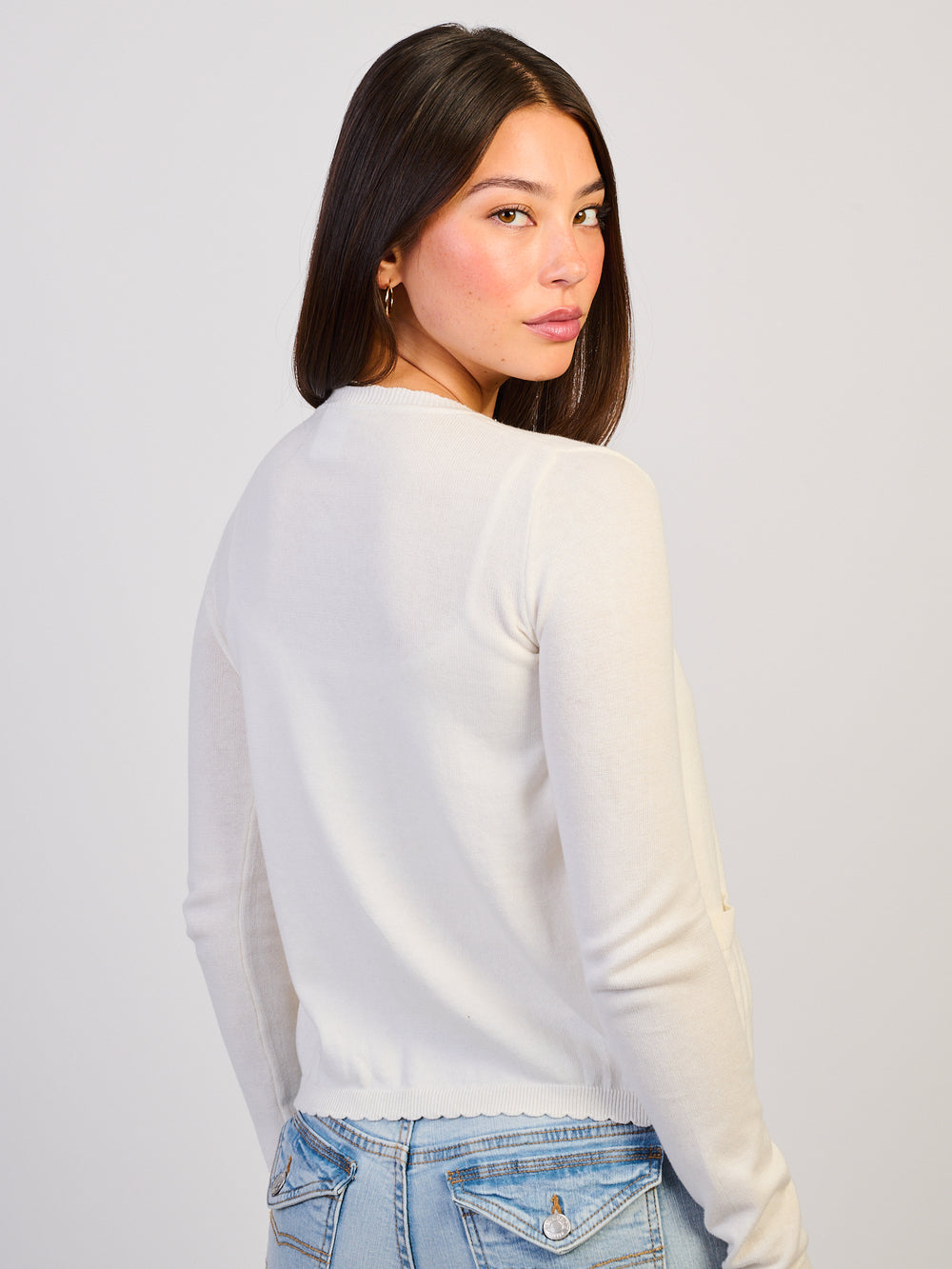HARLOW MADDY CARDIGAN - OFF WHITE