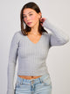 HARLOW PAIGE V - NECK SWEATER - CLOUD HARLOW - Boathouse USA