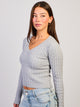 HARLOW PAIGE V - NECK SWEATER - CLOUD HARLOW - Boathouse USA
