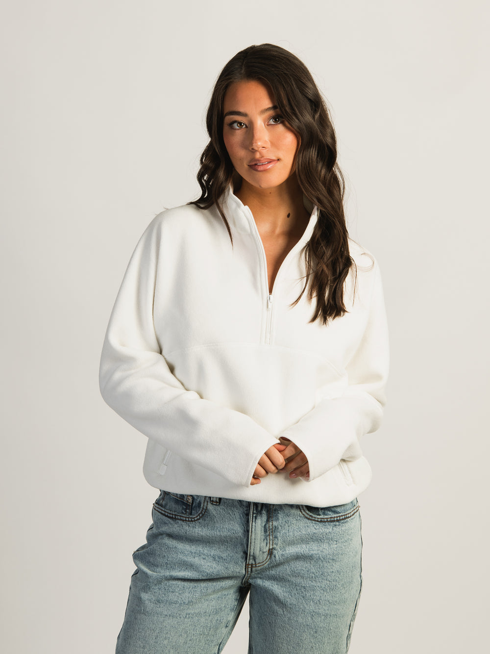 HARLOW PENNY POLAR FLEECE - OFF WHITE