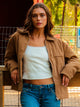 HARLOW BILLIE BARN JACKET - TAN