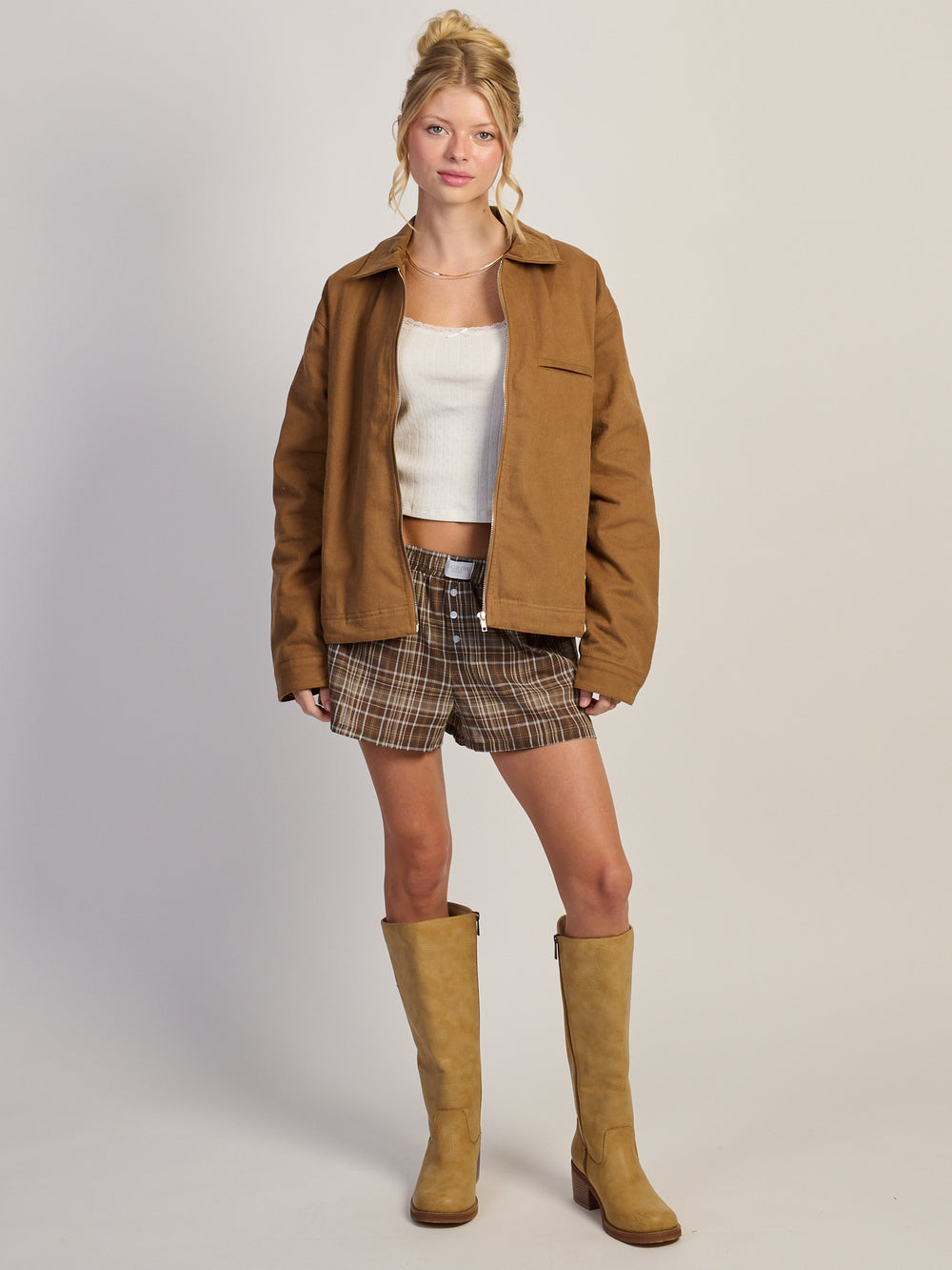 HARLOW BILLIE BARN JACKET - TAN