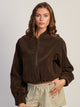 HARLOW SARA SUEDE JACKET - BROWN