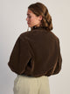 HARLOW SARA SUEDE JACKET - BROWN