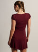 HARLOW REMI DRESS - BURGUNDY HARLOW - Boathouse USA