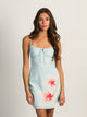 HARLOW VALERIE SHORT DRESS - LIGHT BLUE HARLOW - Boathouse USA