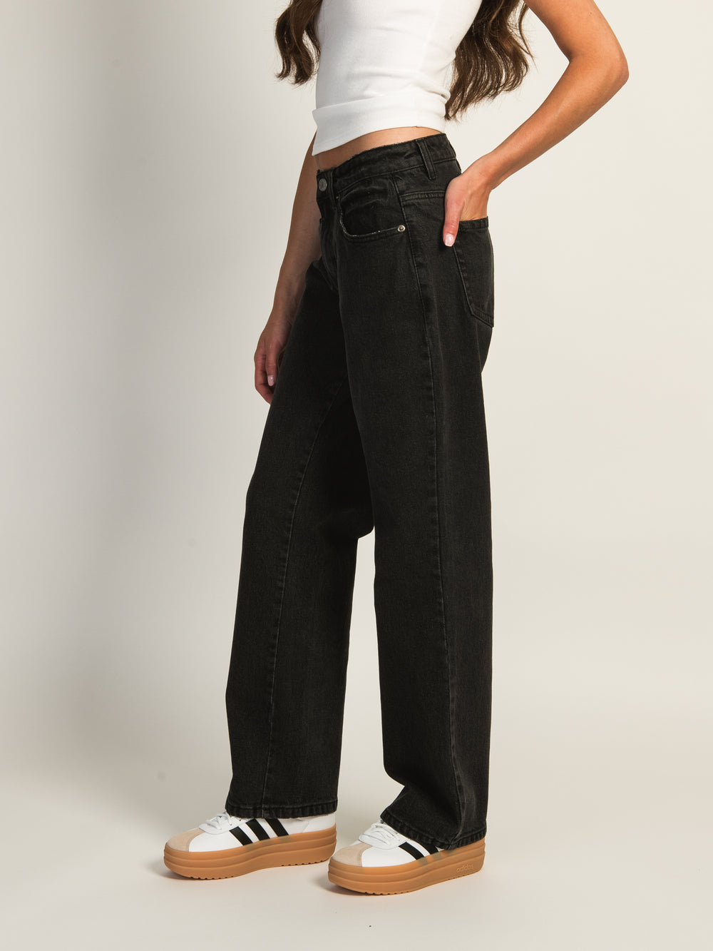 HARLOW BAGGY JEAN - BLACK