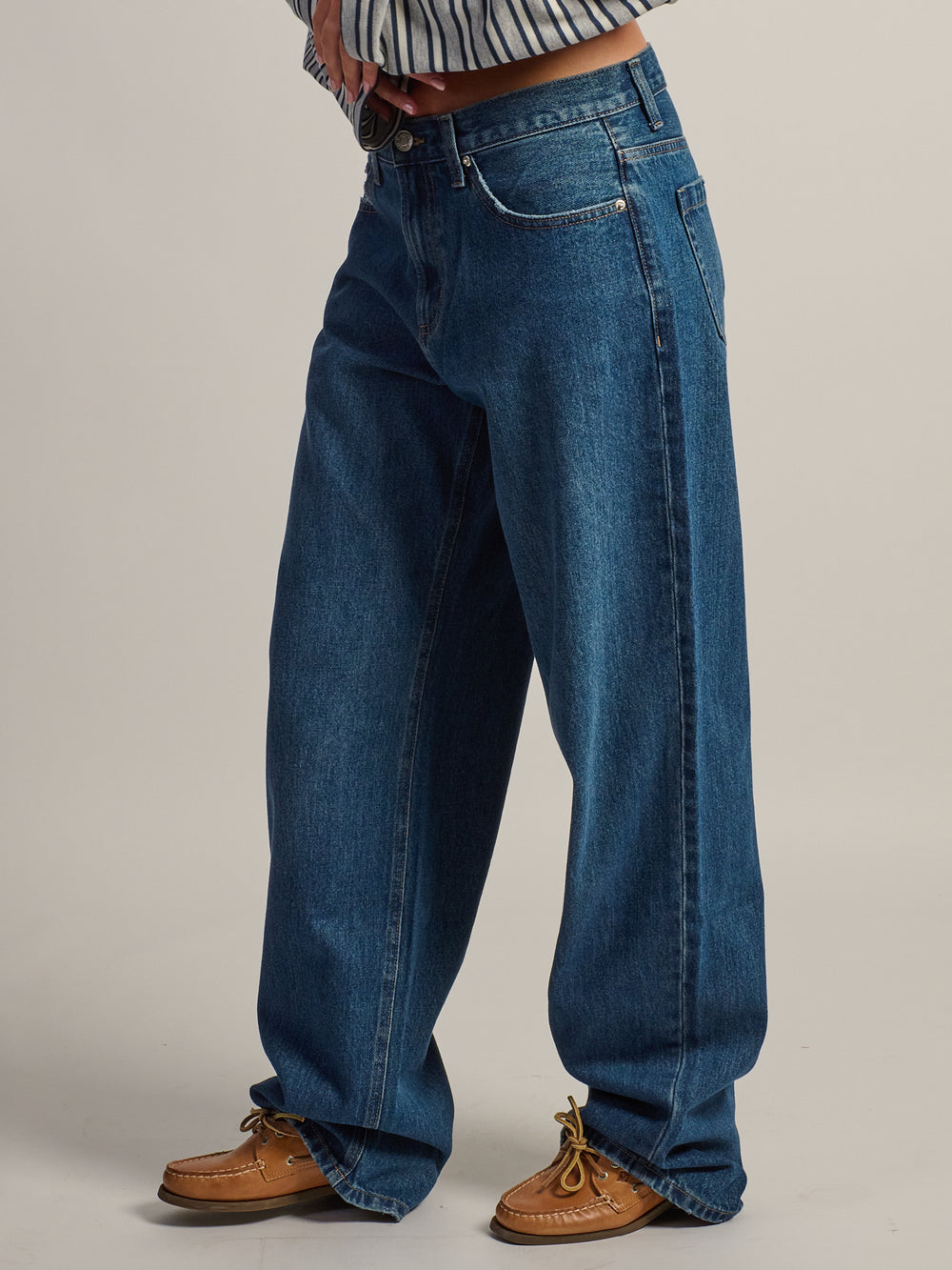 HARLOW BAGGY BOYFRIEND JEAN - DARK WASH