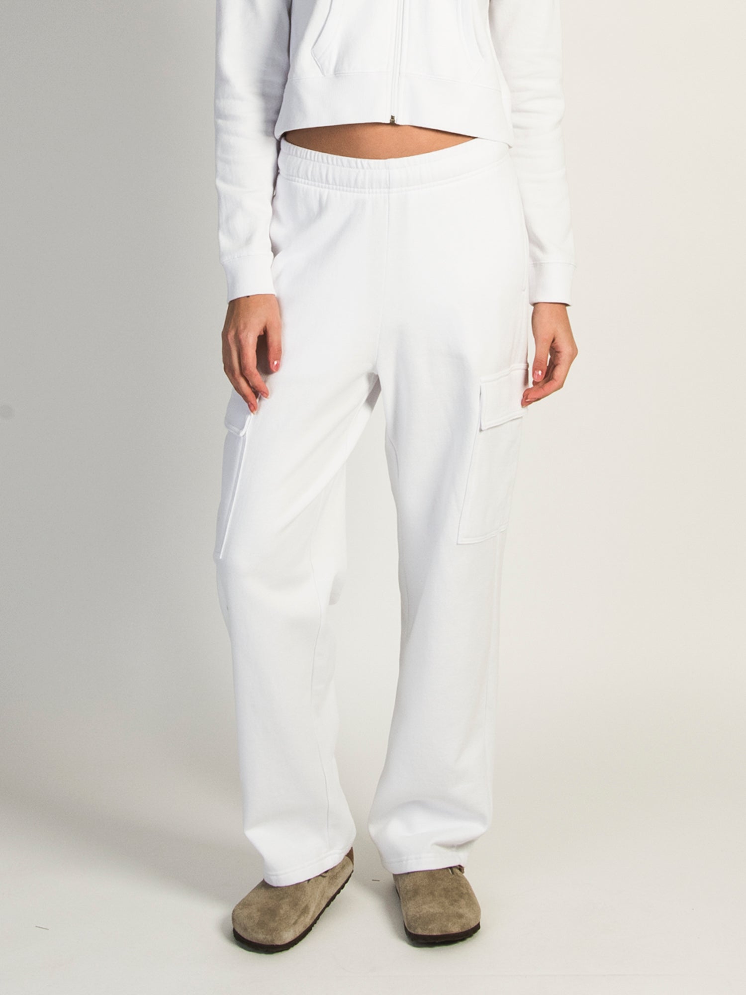 HARLOW ANDI CARGO SWEATPANTS WHITE