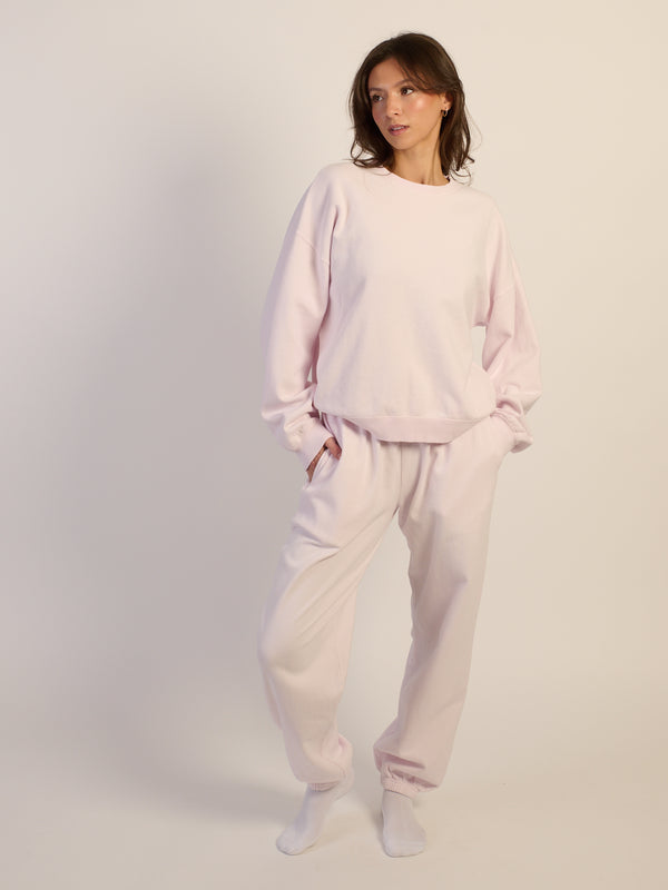 HARLOW BEAU SWEATPANT - BABY PINK