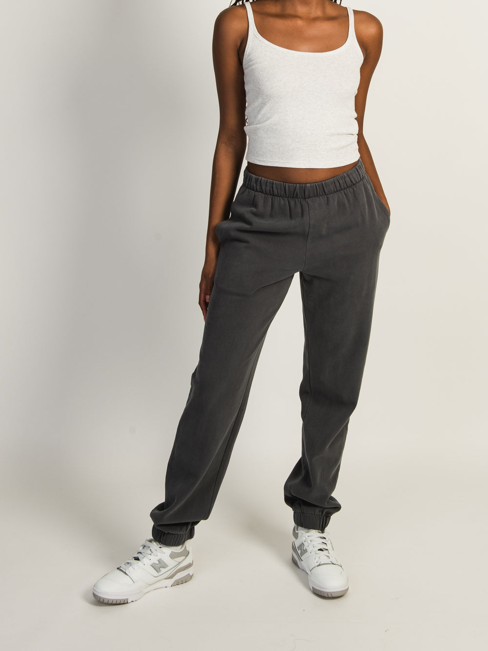 HARLOW JORDANA RELAXED SWEATPANT - STONE