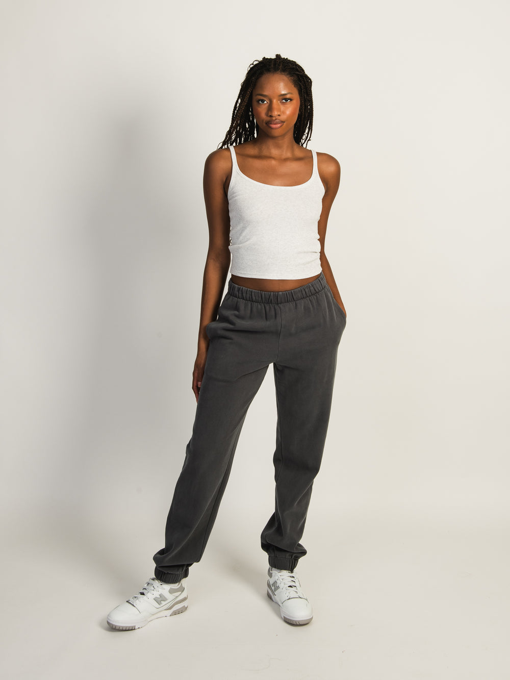 HARLOW JORDANA RELAXED SWEATPANT - STONE