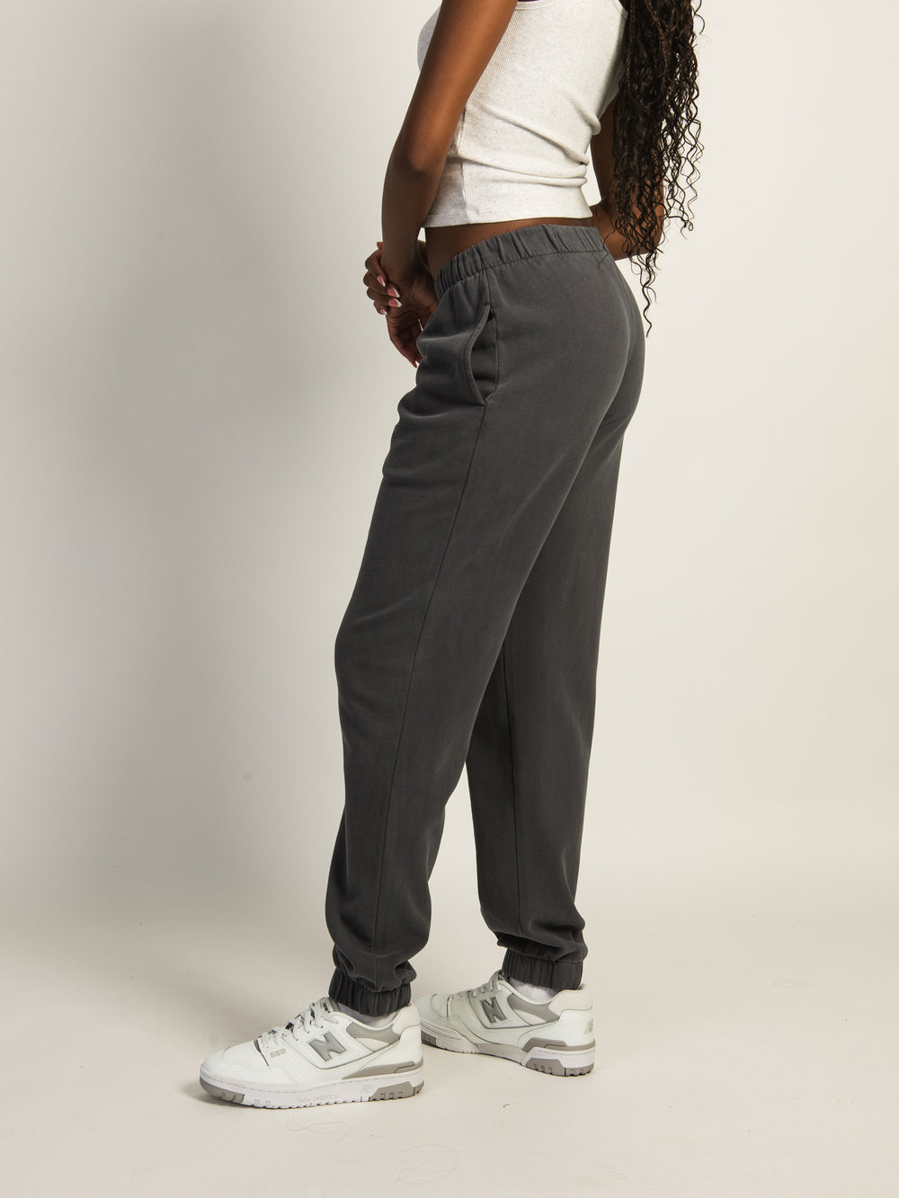 HARLOW JORDANA RELAXED SWEATPANT - STONE